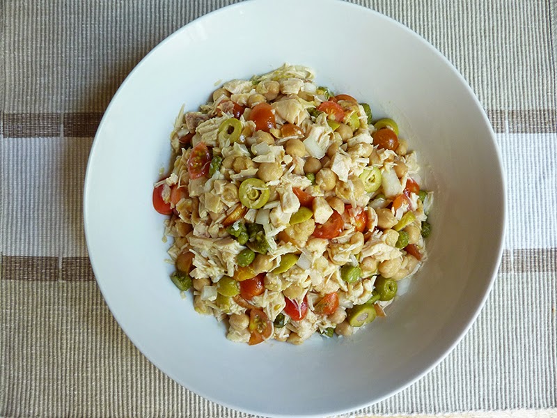 Charo y su Cocina ENSALADA DE GARBANZOS Y POLLO (TRADICIONAL Y