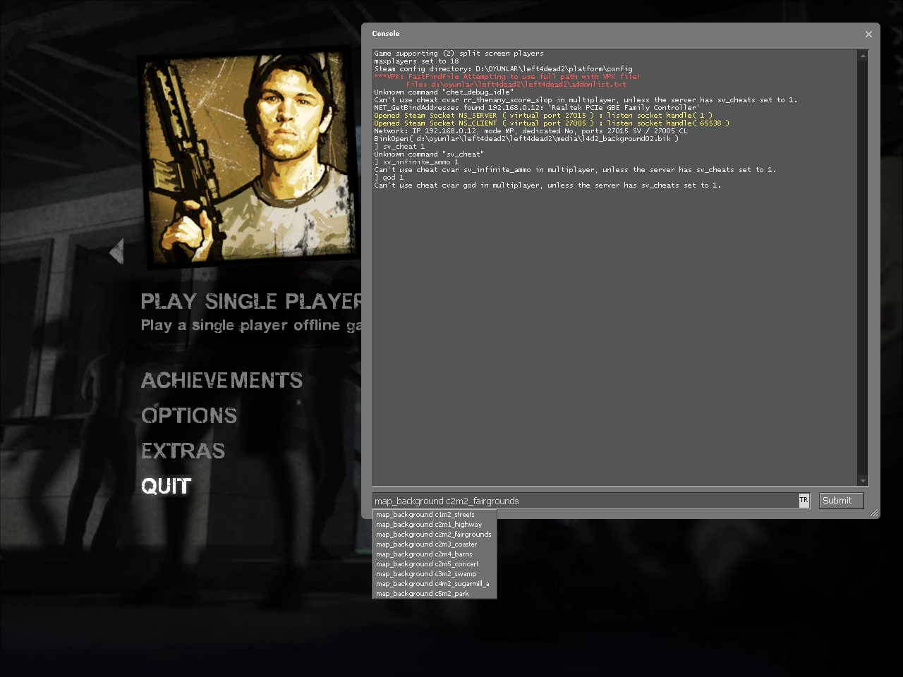 Ergen Paylasimlar 2013 Hosgeldiniz Left 4 Dead 2 Hile Kodlari