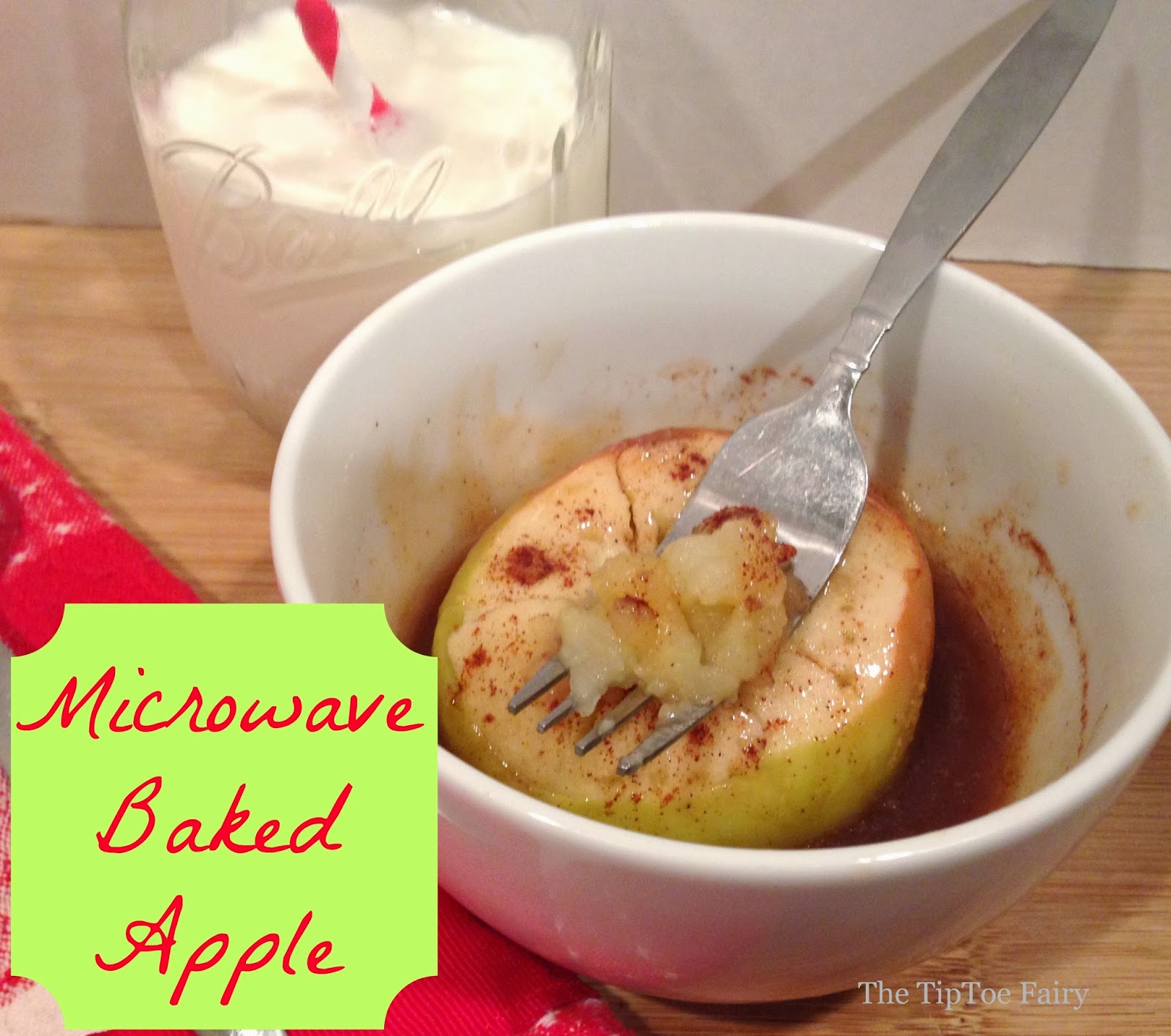 Microwaved Baked Apples The TipToe Fairy