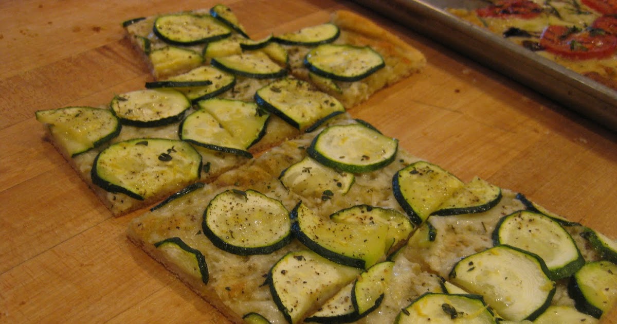 Accidental Syrup Pesto Zucchini Flatbread