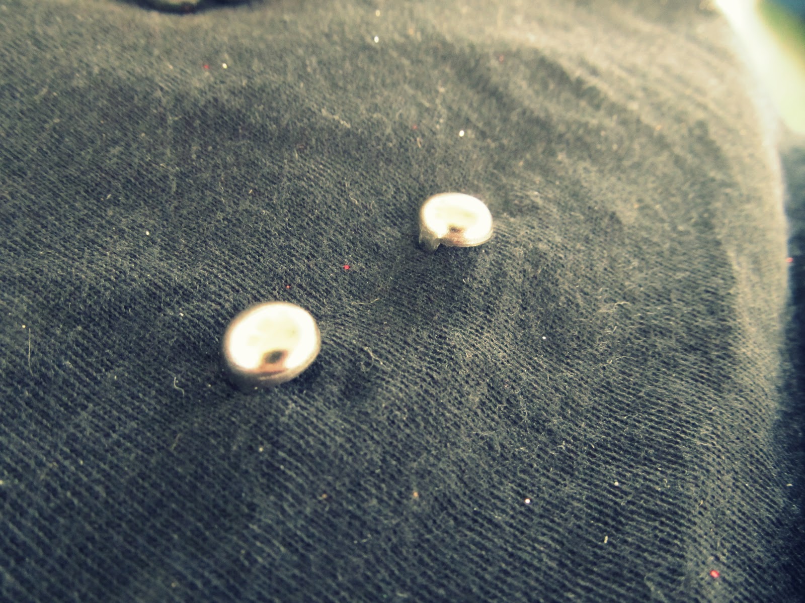 WobiSobi Off the Shoulder, Triangle Stud Tee Shirt, DIY