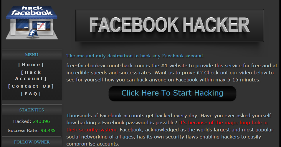 how to hack facebook account in 5 minutes