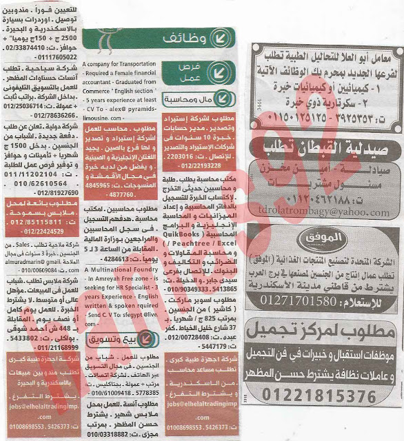 وظائف خالية من جريدة الوسيط الاسكندرية عدد الاثنين 14/1/2013 %D9%88+%D8%B3+%D8%B3+2
