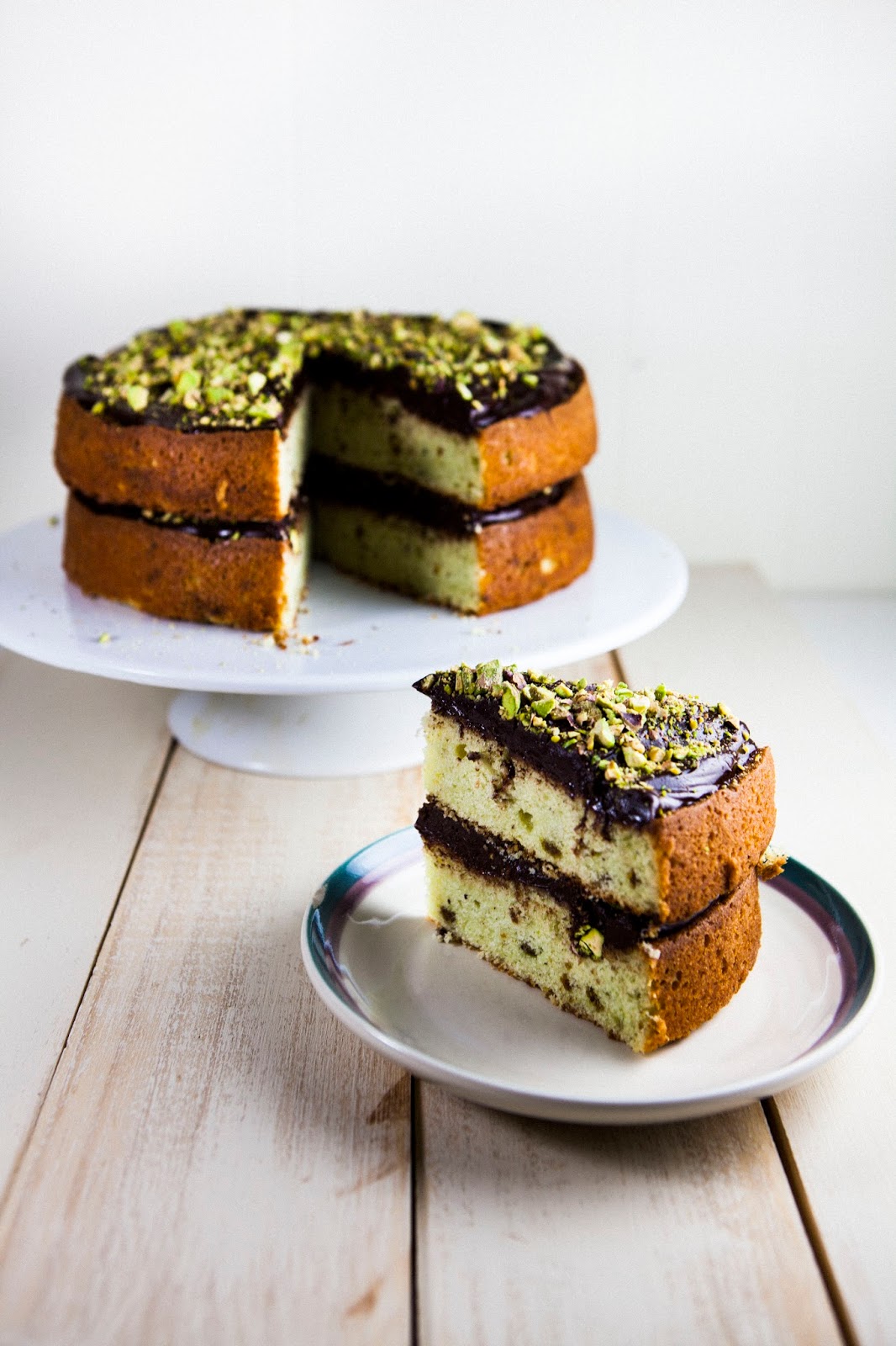 Chocolate and Pistachio Cake hummingbird high a desserts and