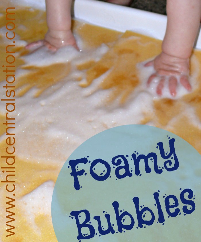 Foamy Bubbles! Water Table for Infants and Toddlers Child Central Station