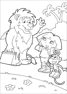  coloriage dora l'exploratrice à imprimer et colorier