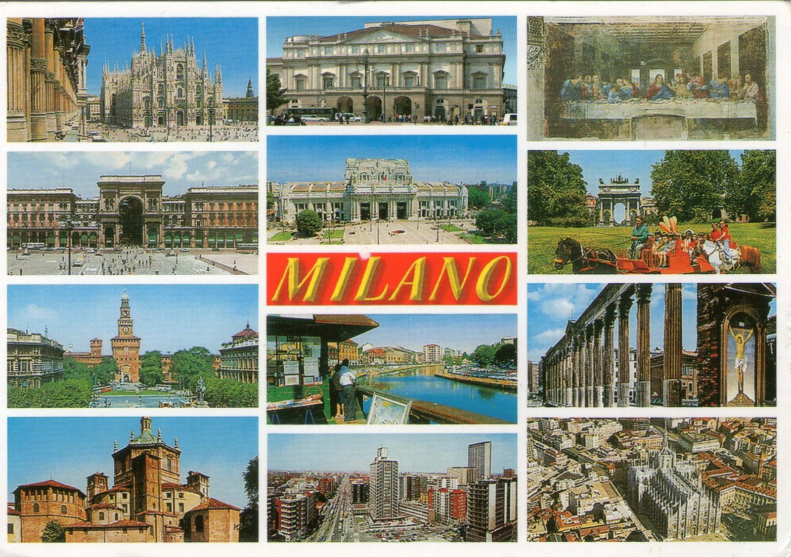 Postcard Exchange for My Daughter Postcard from Italy Milan.