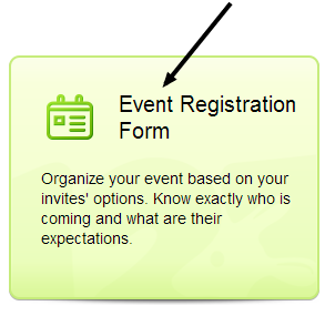 Pilih Event Registration Form untuk membuat form registrasi Cara membuat Formulir Registrasi Online