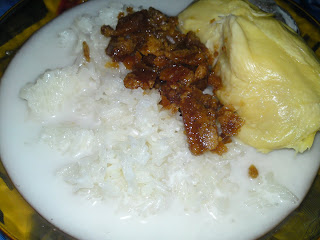 DARI DAPUR ORANG KAMPUNG PULUT DURIAN