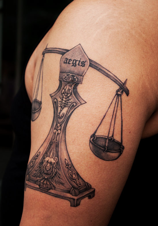 Tattoos Designs Pictures And Ideas Libra Tattoo On Shoulder