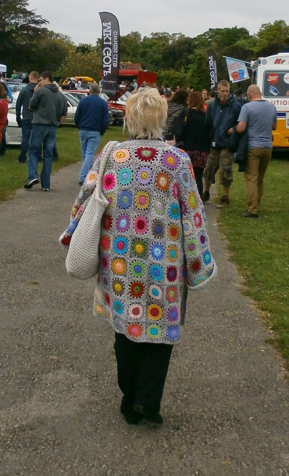 The 8th Gem CROCHET WK 4 Granny Square Coat