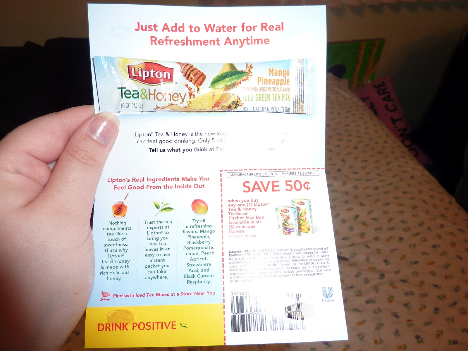 Amanda's Product Reviews Lipton's Mango Pineapple Iced Green Tea To Go