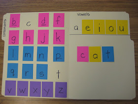 Finally in First: A Different Making Words Folder Idea
