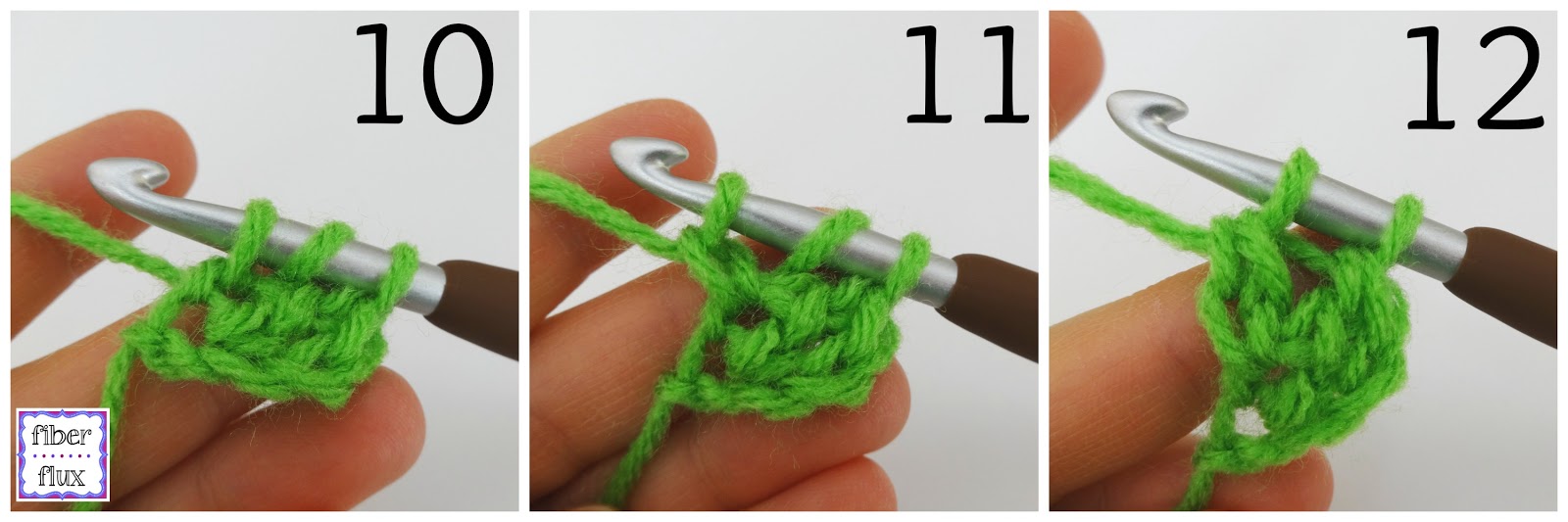 Fiber Flux How to Crochet the Foundation Double Crochet Stitch (fdc