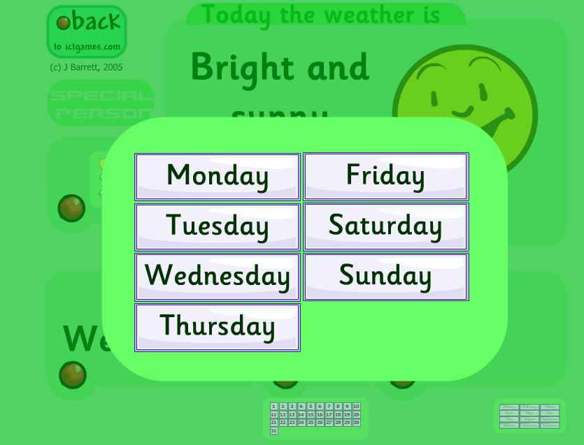 WEATHER AND DATE (EL TIEMPO Y LA FECHA)