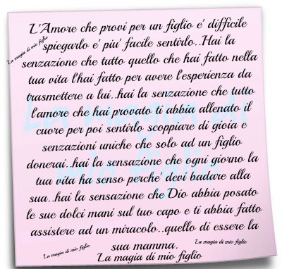 Mettere Al Mondo Te L Amore Che Provi Per Un Figlio