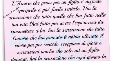 Mettere Al Mondo Te L Amore Che Provi Per Un Figlio
