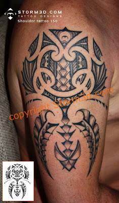 shoulder tattoo photos storm3d polynesian style