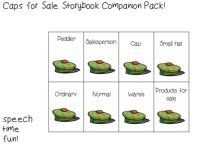 Caps for Sale Companion Pack! Speech Time Fun Speech and Language