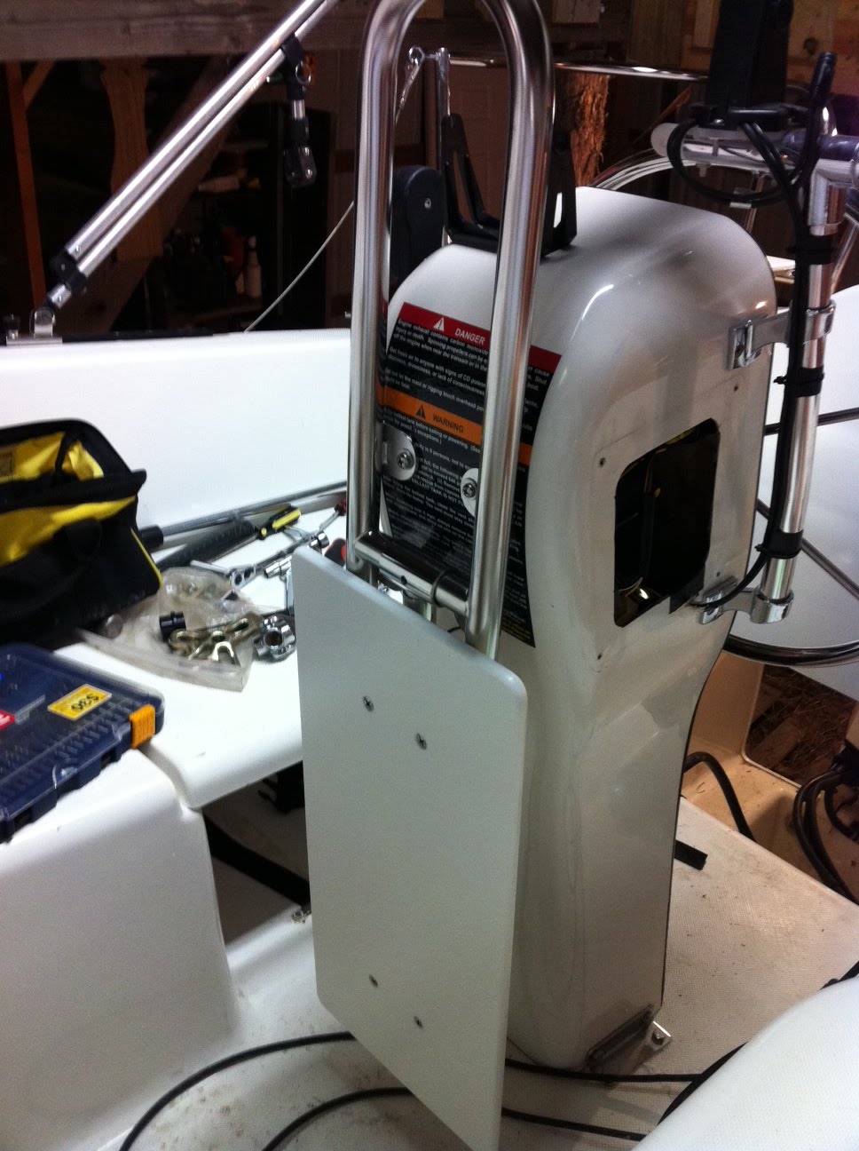 MacGregor 26M Sail Log 4th May Pedestal Table install