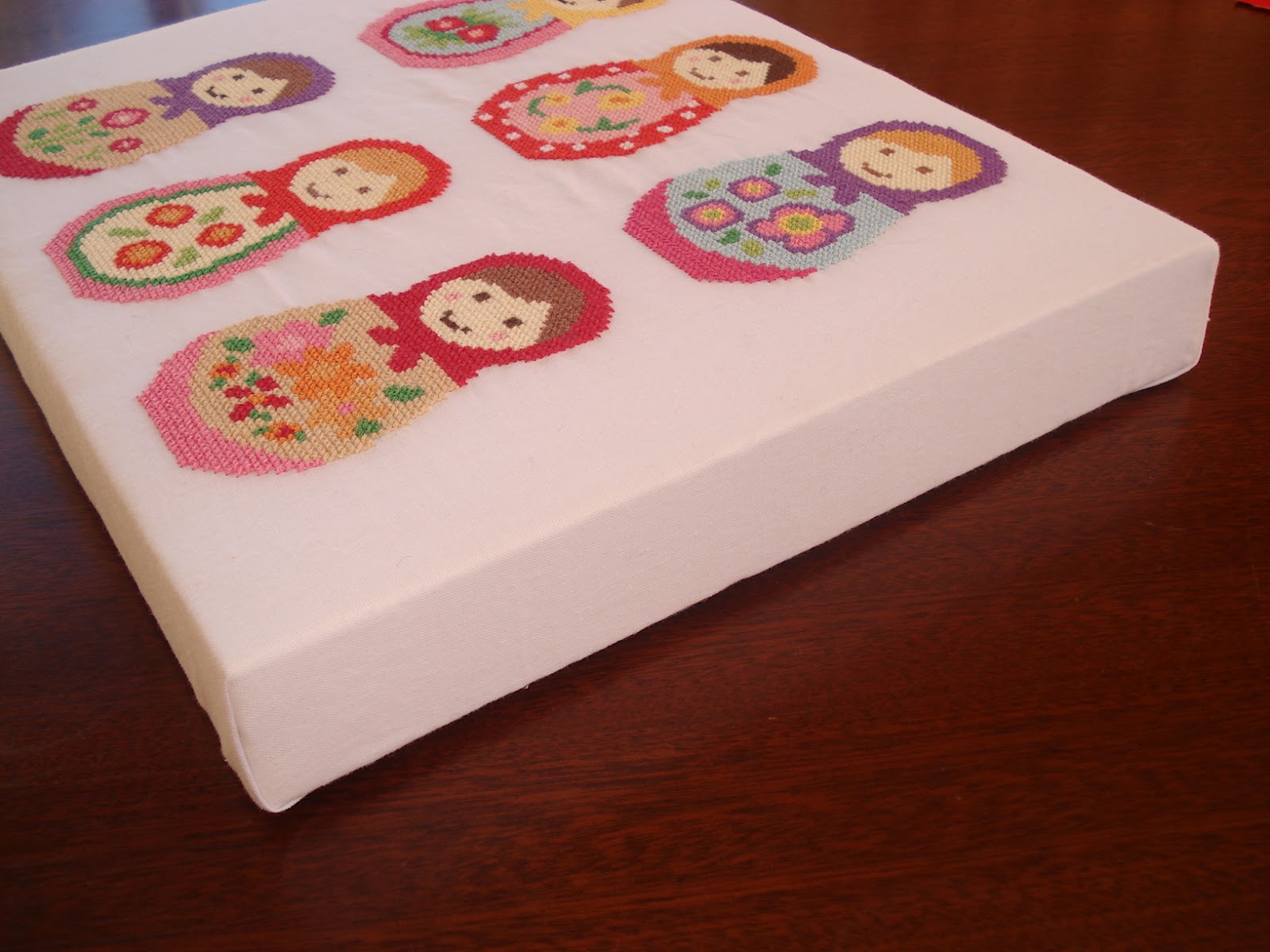 cupcake cutie How to mount Cross stitch onto a canvas