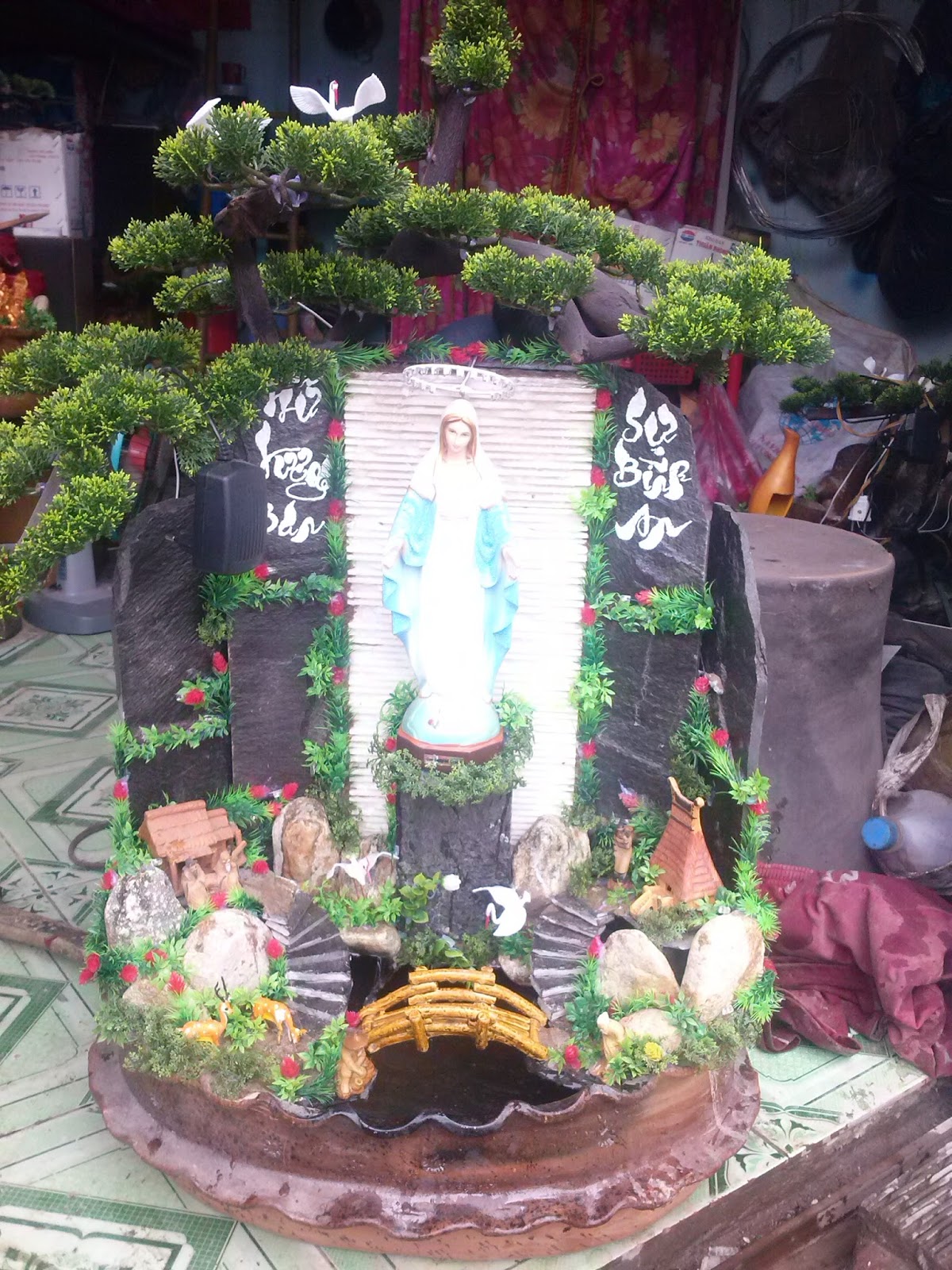 Thác nước phong thủy để bàn mẫu mã đa dạng - 5