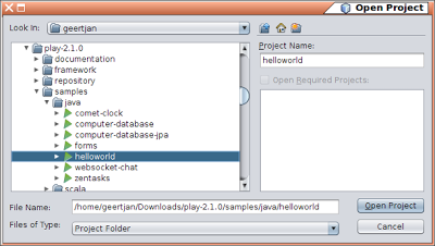 Play plugin for NetBeans IDE 7.3