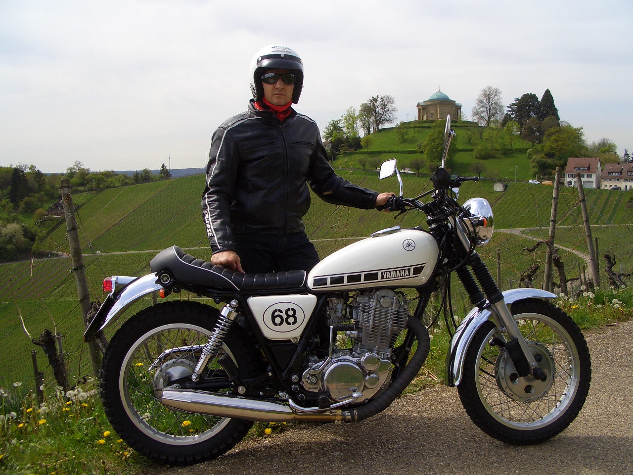 Yamaha SR 500 - Scrambler: Württembergische Weinstrasse ...