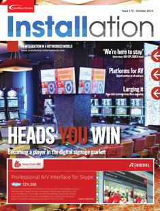 Installation 172 - August 2014 | ISSN 2052-2401 | TRUE PDF | Mensile | Professionisti | Tecnologia | Audio | Video | Illuminazione
Installation covers permanent audio, video and lighting systems integration within the global market. It is the only international title that publishes 12 issues a year.
The magazine is sent to a requested circulation of 12,000 key named professionals. Our active readership primarily consists of key purchasing decision makers including systems integrators, consultants and architects as well as facilities managers, IT professionals and other end users.
If you’re looking to get your message across to the professional AV & systems integration marketplace, you need look no further than Installation.
Every issue of Installation informs the professional AV & systems integration marketplace about the latest business, technology,  application and regional trends across all aspects of the industry: the integration of audio, video and lighting.