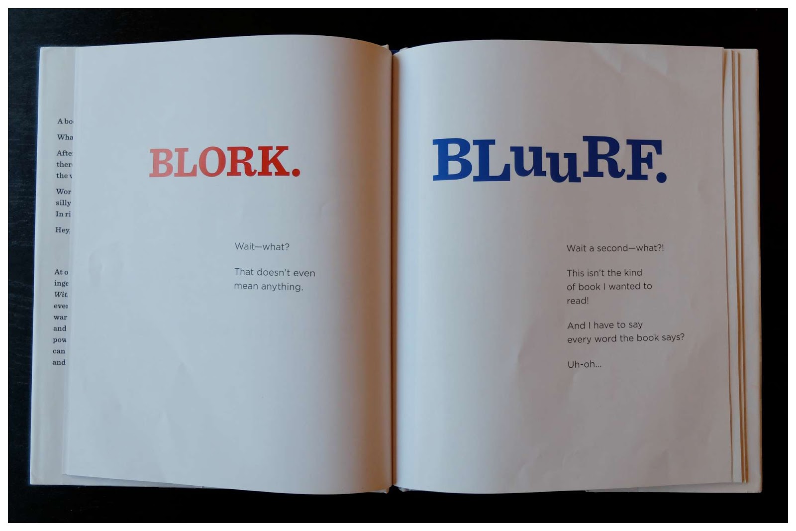 The Book With No Pictures rubber boots and elf shoes