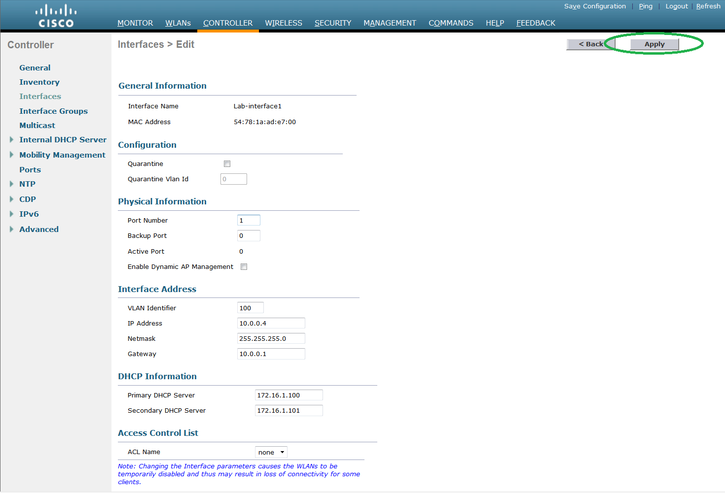 Networklearner SSID using WEP autentication in CISCO WLC