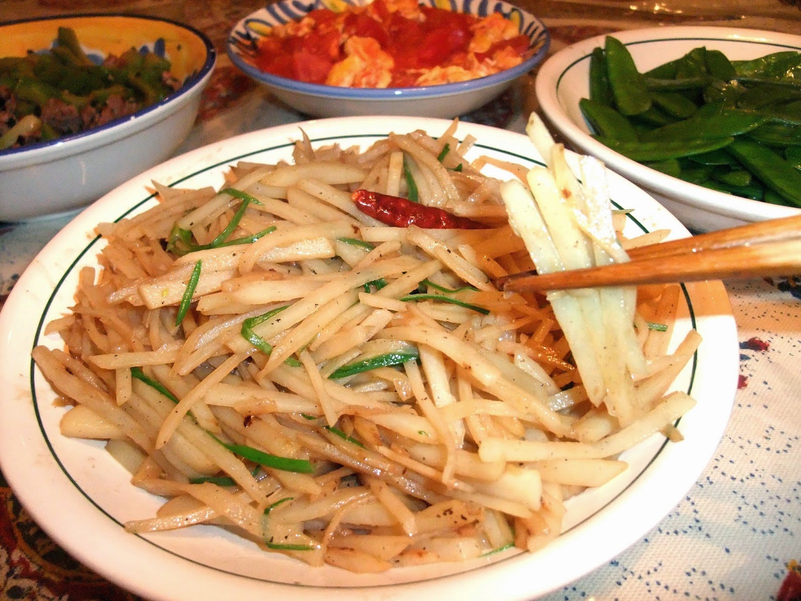 Susan's SavourIt! HomeStyle Szechuan Shredded Potatoes...