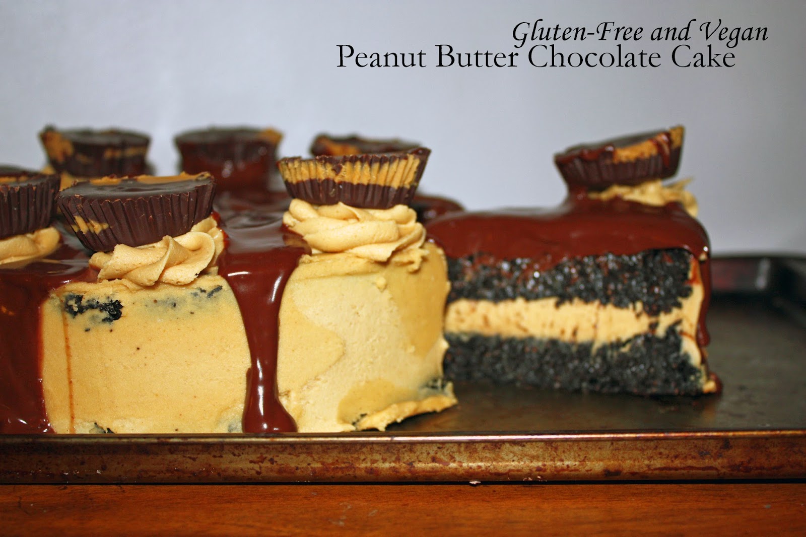 Glutenfree and vegan peanut butter chocolate layer cake How to