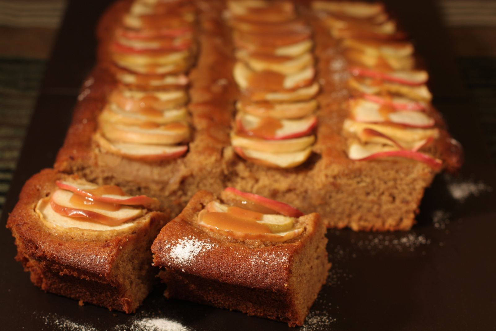 Gingerbread Boy Spiced Toffee Apple Cake