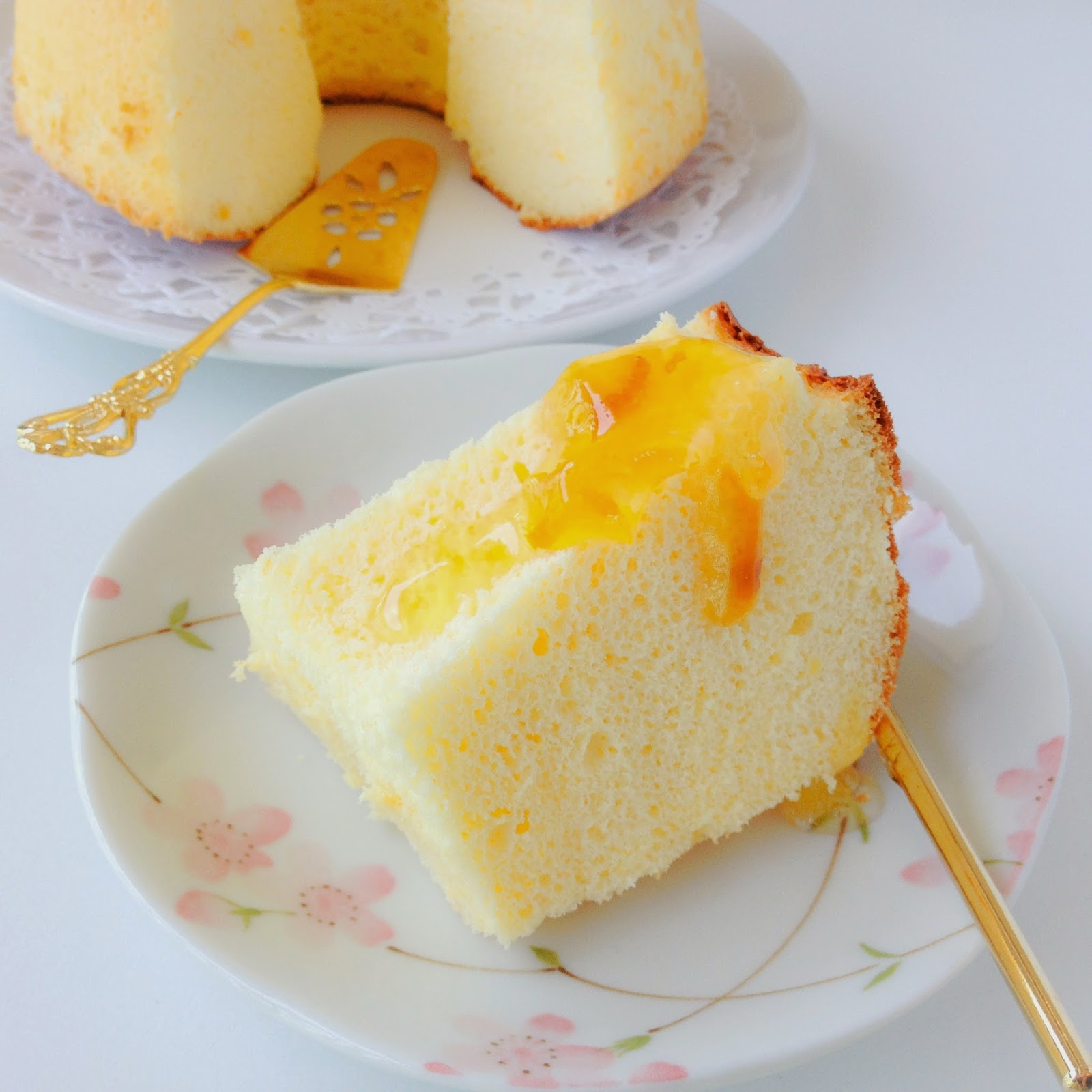 Homemade Yuzu Chiffon Cake 自家製ゆずケーキ Little Miss Bento