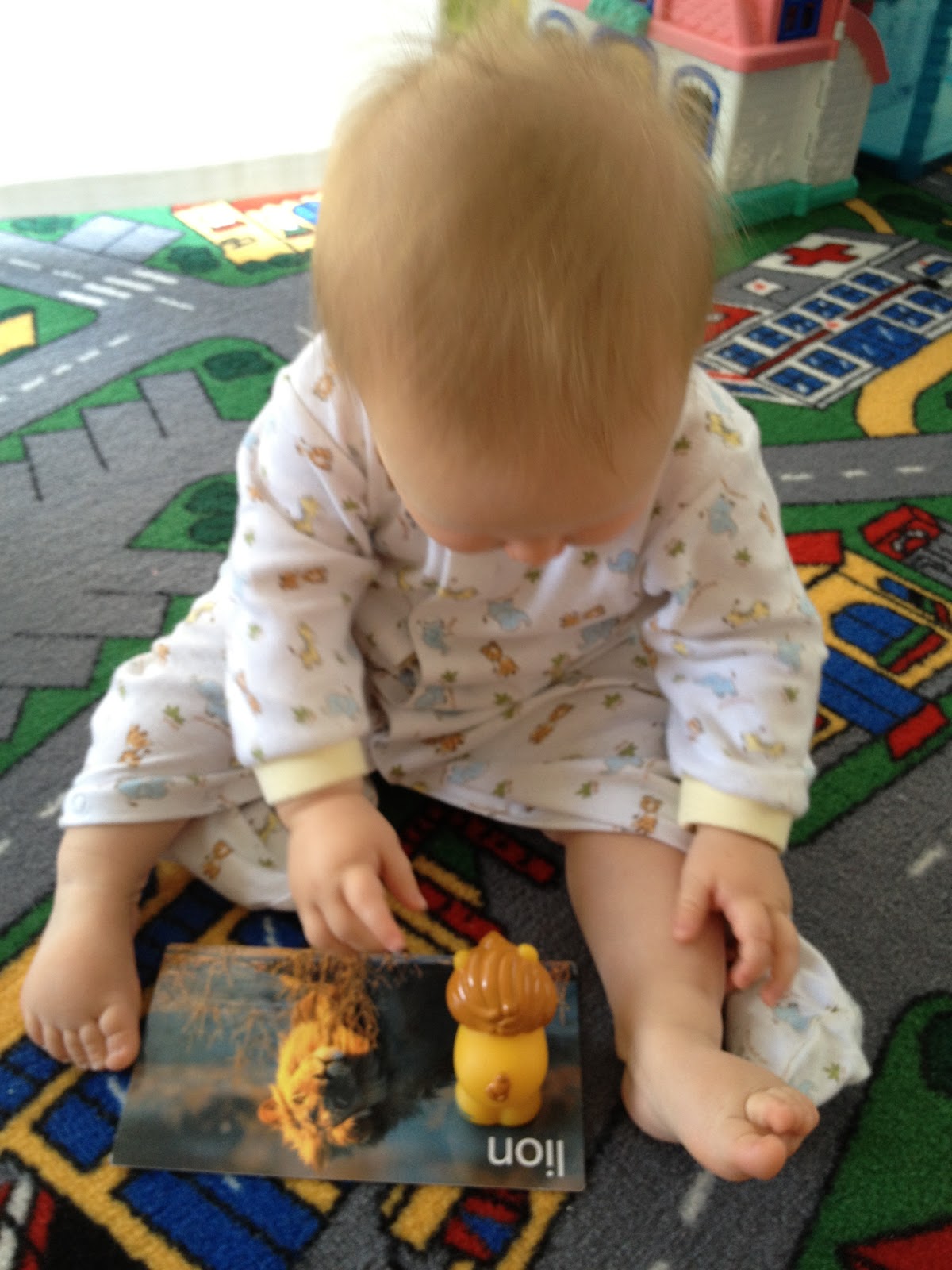 Playing and Learning Begins at Home Toddler teach baby animals!