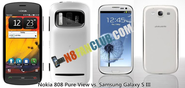 Nokia 808 Pure View vs. Samsung Galaxy S 3