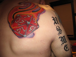 D20 RPG Nerd Tattoo D20 RPG Nerd Tattoo