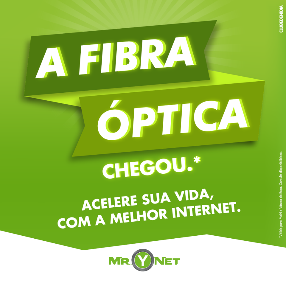 A única conexão fibra óptica de Mairi e Várzea da Roça já está disponível!