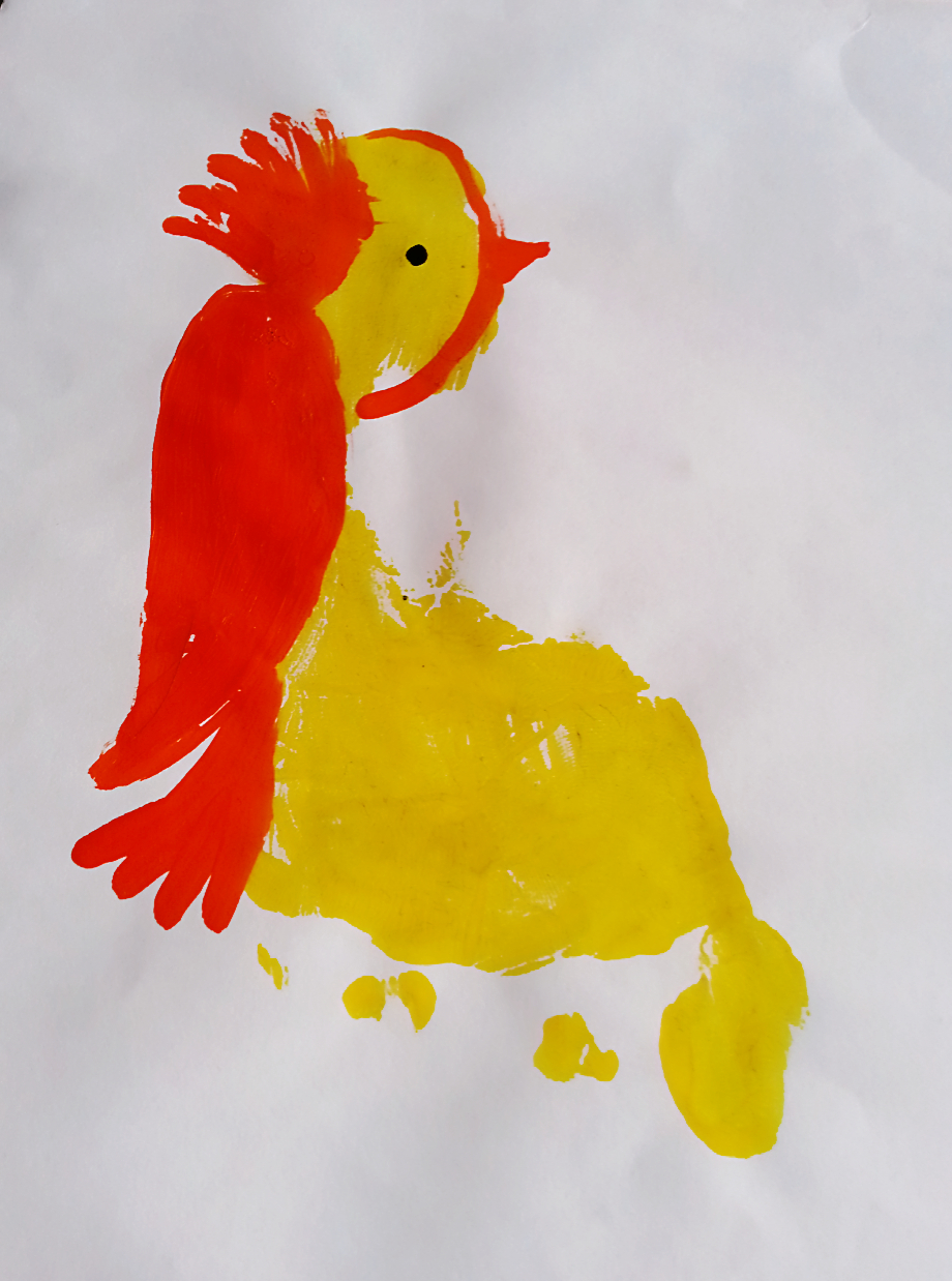 Life's little treasures Kids footprints bird and bee!