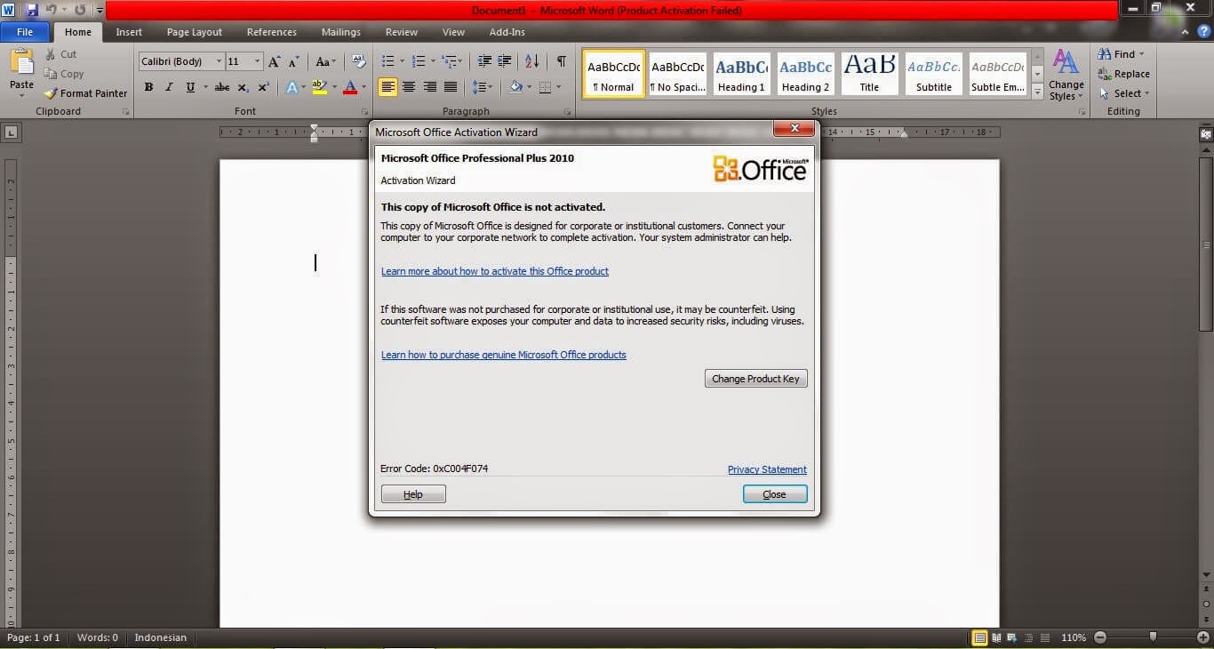 Cara Mengatasi Product Activation Failed Microsoft Office ...