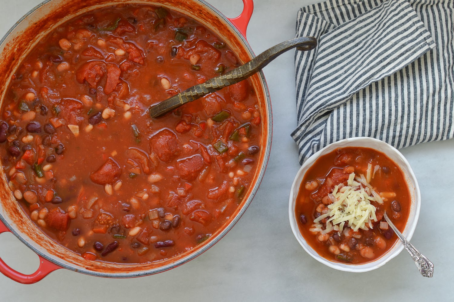 NourishRDs ThreeBean Vegetarian Southern Chili