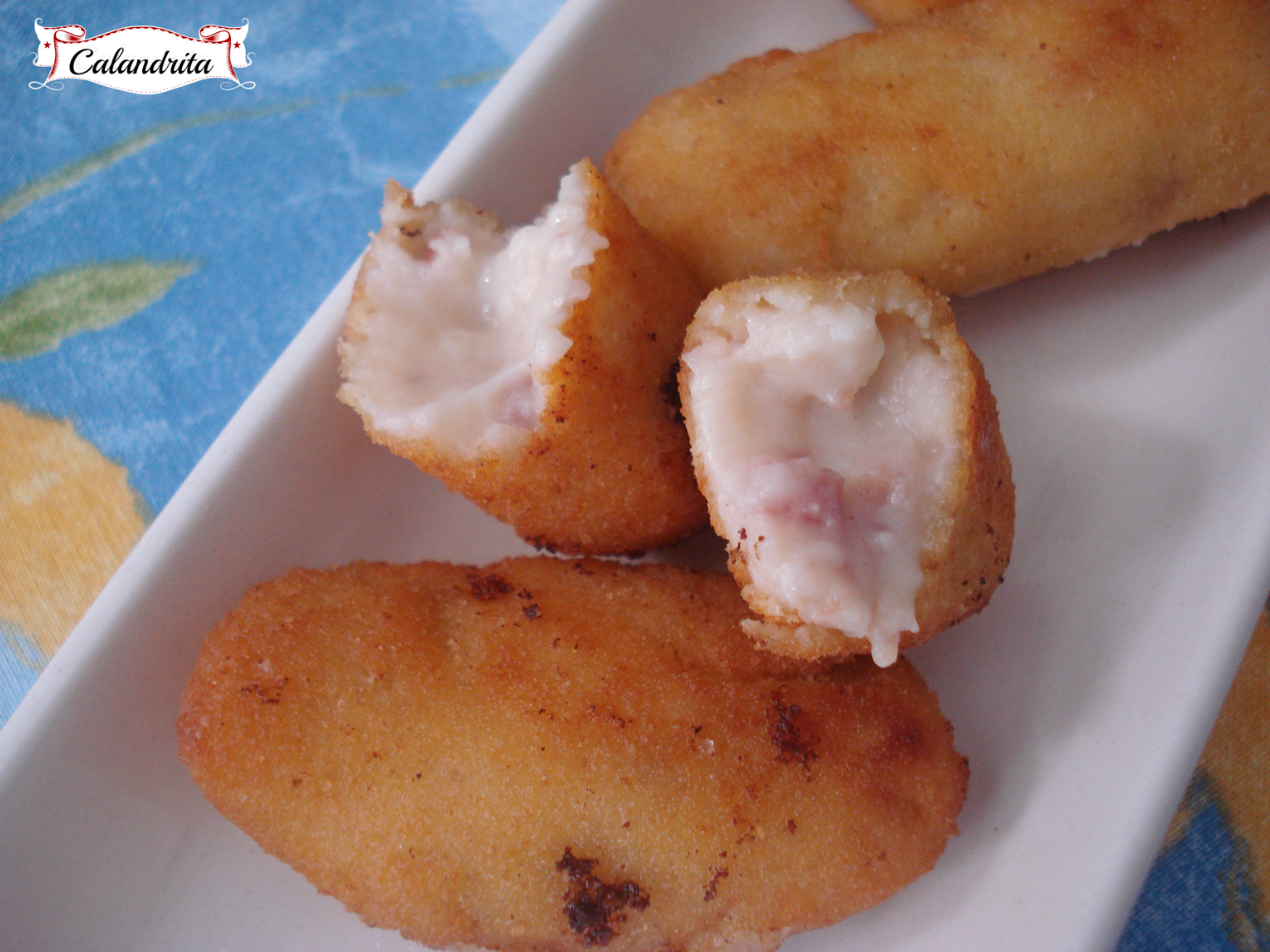 LA COCINA DE CALANDRITA CROQUETAS DE JAMÓN SERRANO Y QUESO MANCHEGO