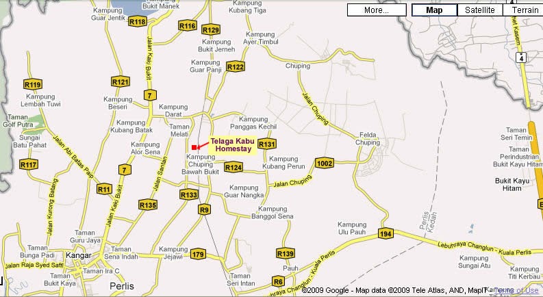 Homestay Telaga Kabu, Perlis: PETA HOMESTAY