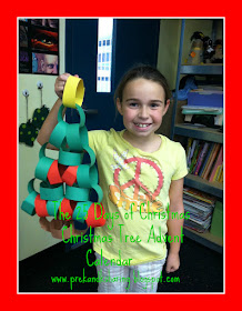 photo of: Countdown to Christmas Advent Tree Project via We Heart Art at PreK+K Sharing