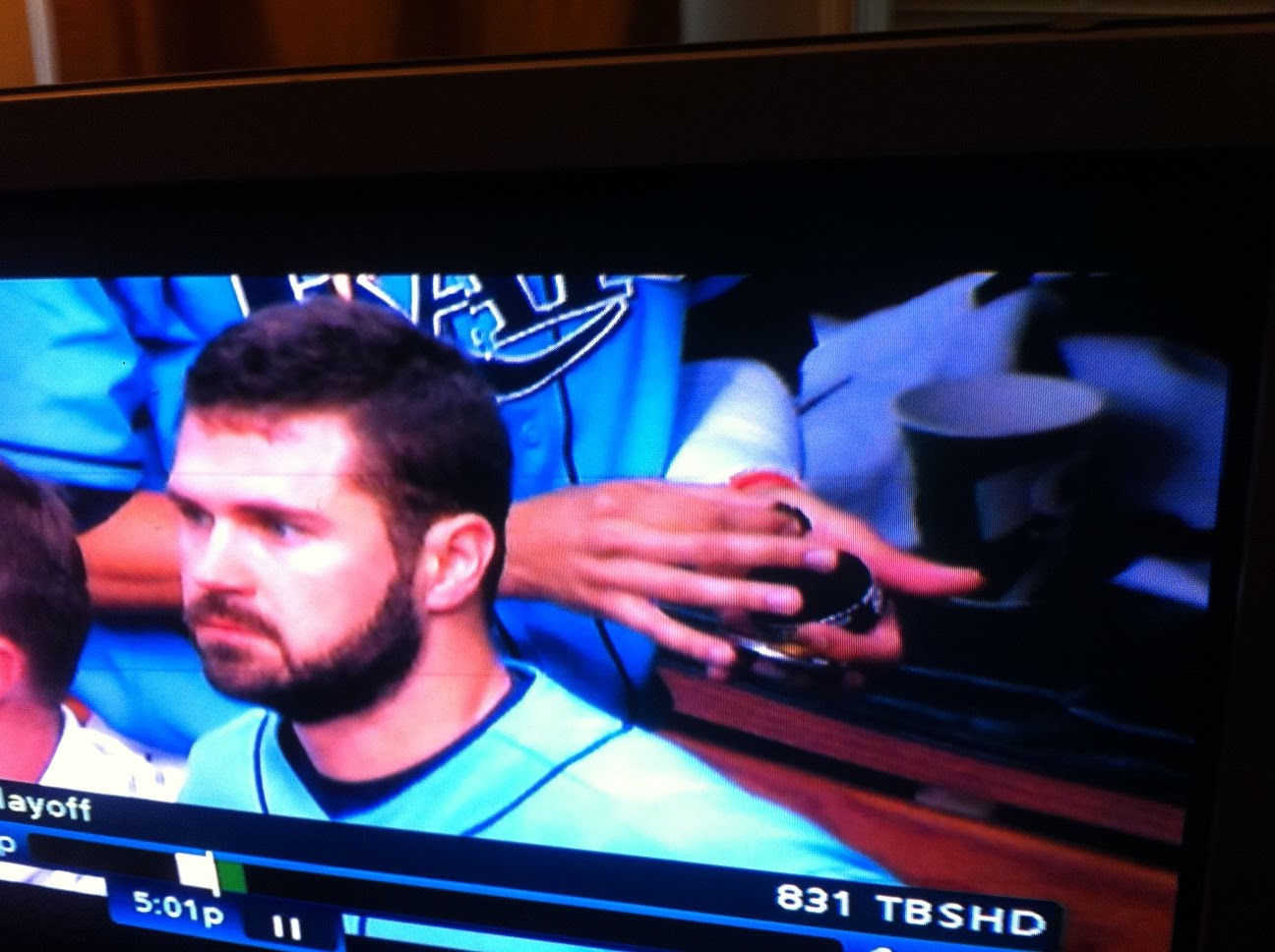 baseball players dipping