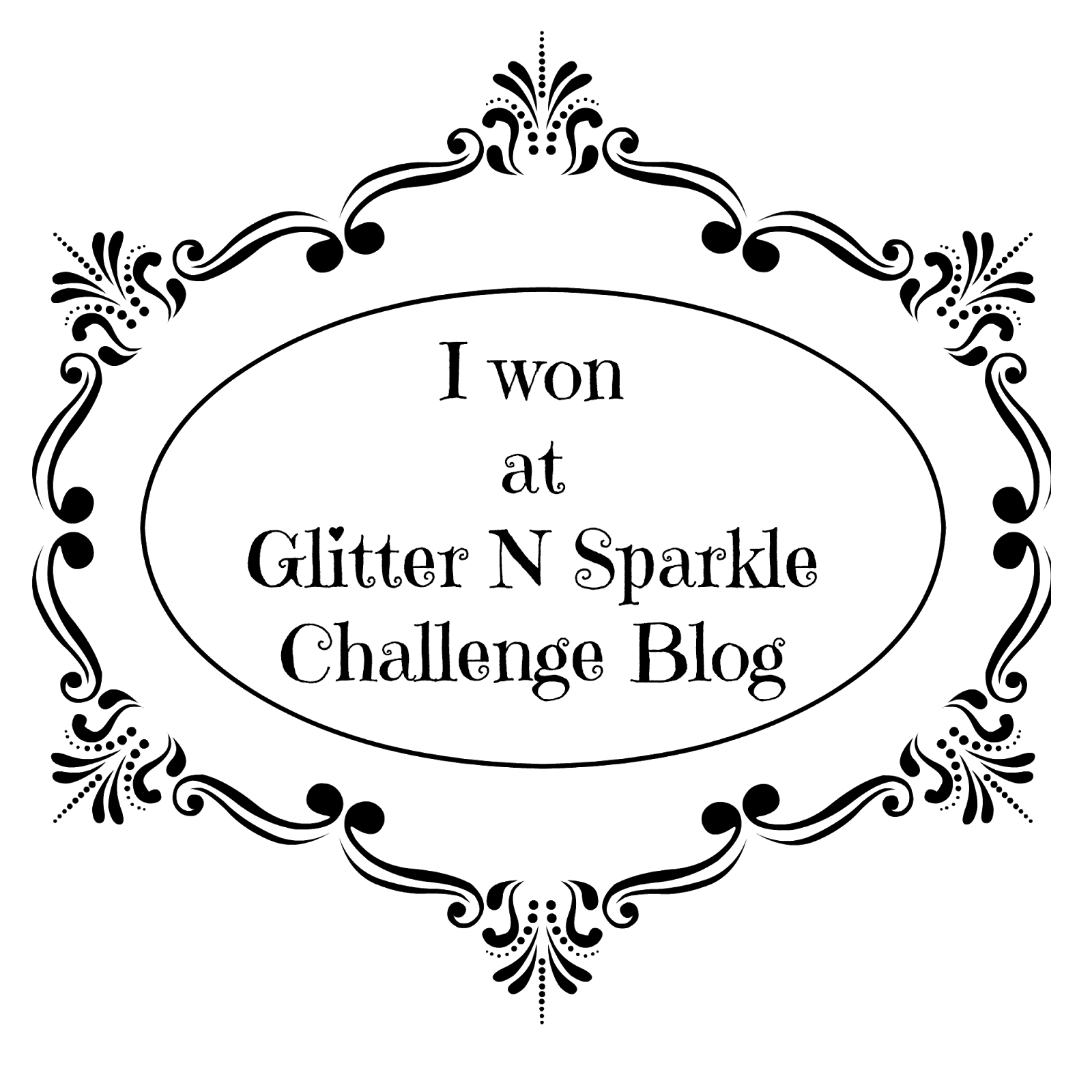 Yay I Won at Glitter N Sparkle