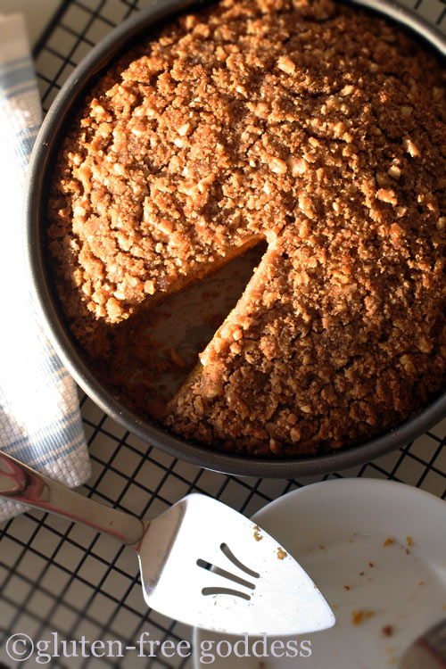 Gluten free pumpkin crumb cake