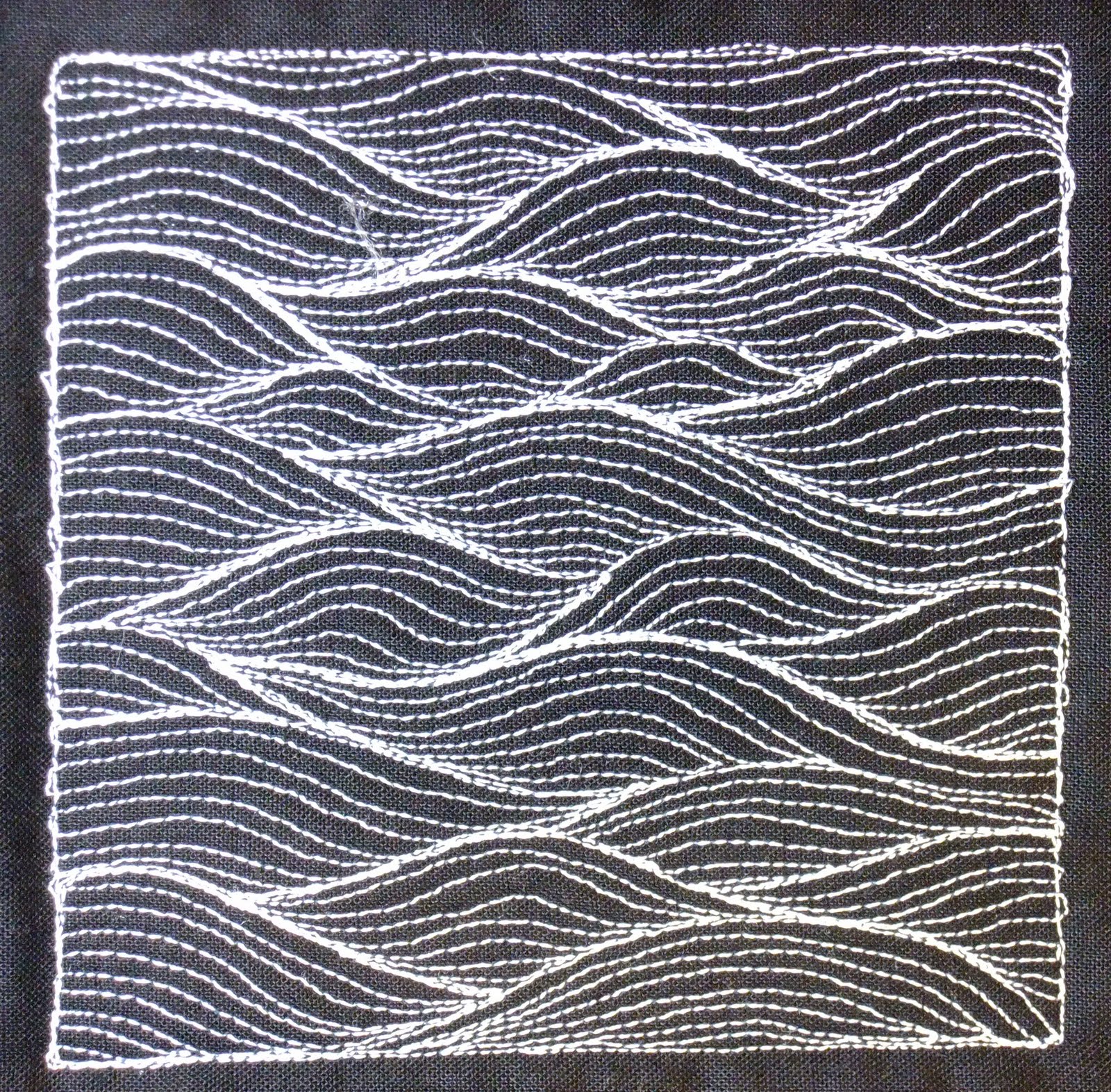 The Free Motion Quilting Project Day 259 Landscape Stitch