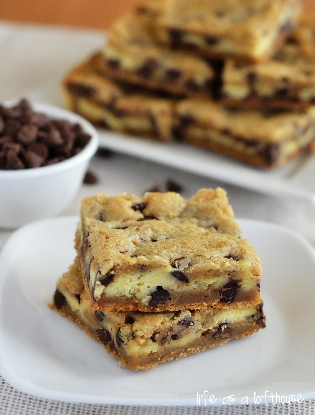 Cheesecake Chocolate Chip Cookie Bars